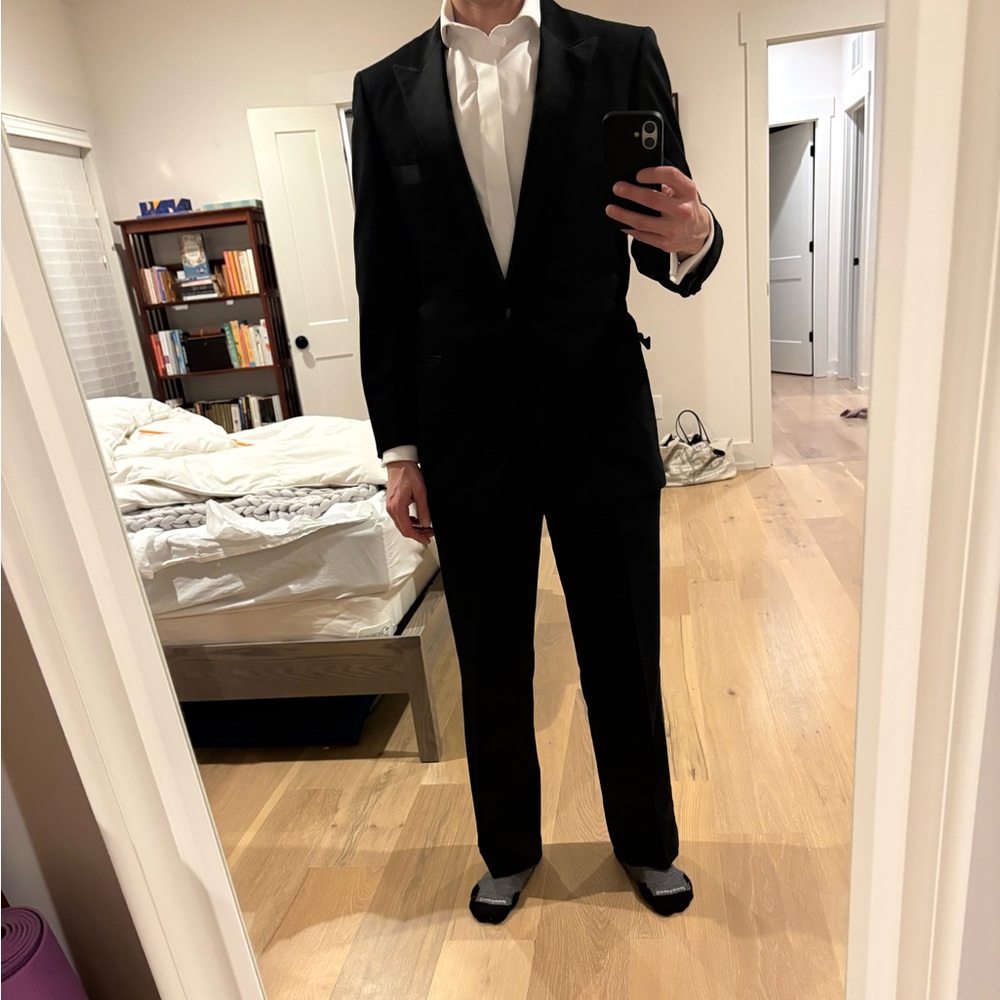 Vintage Men's Black Tuxedo with Pants - Neiman Marcus 40s - Picture 9 of 10